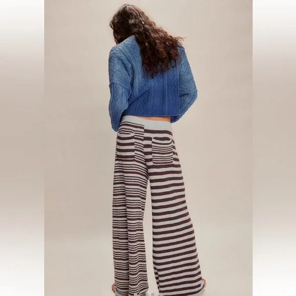 NWT Free People Allyson Striped Pants - Picture 3 of 6